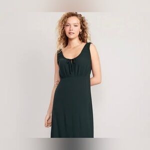 Old navy petite green tie dress size small